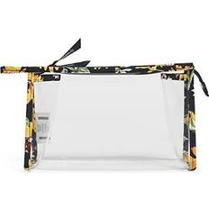 Vera Bradley Women s Clear Clear Trapeze Cosmetic Sunflowers