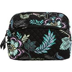 Vera Bradley Large Cosmetic Makeup Organizer Bag, Island Garden-Recycled Cotton