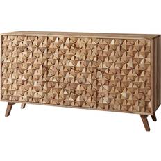 Braun Schrank Wohnling REWA Massivholz Sideboard