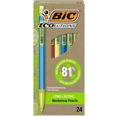 Bic Ecolutions Mechanical Pencils 81% Recycled Plastic Assorted Barrels 24-Count