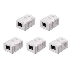 Cables Matters UL Listed Cat6 5-Pack RJ45 Surface Mount Box
