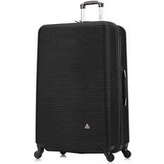 Suitcases InUSA Royal Extra Large 4-Wheel Spinner Luggage, Black