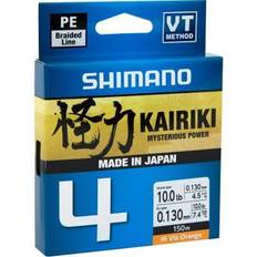 Shimano Angelschnur Shimano Kairiki 4 300M Hi-Vis Orange 0,160mm/8,1Kg