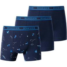 Boxershorts Schiesser Boxershorts SPACE 3er-Pack in dunkelblau