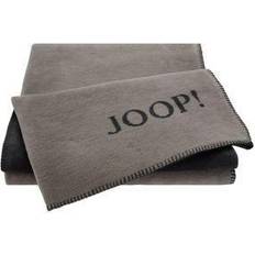 Joop! Wohndecke Uni-Doubleface Filz Braun, Grau (160x)