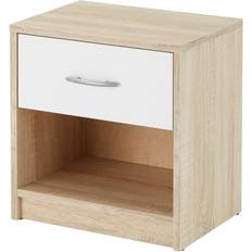 Eiche Tische Stella Trading Pepe Oak Sonoma/White Nachttisch 28x39cm