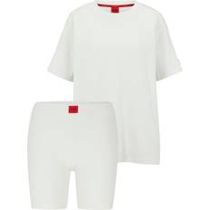 Hugo Boss Damen Schlafanzüge Hugo Boss Jersey pyjama set with red logo labels