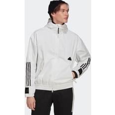 Weiß Oberbekleidung Adidas 3-Stripes Storm Jacket
