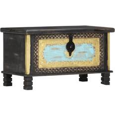 Schwarz Truhen vidaXL Solid Mango Wood Chest