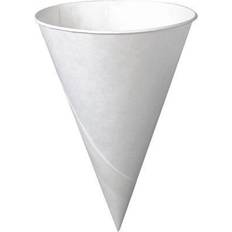 Paper Cups Solo Bare Treated Paper Cone Water Cups, 6 oz. White, 200/Bag