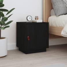 Schwarz Nachttische vidaXL Cabinet Black Bedside Table