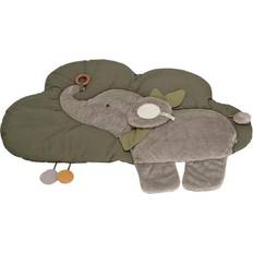 Polyester Teppiche Sterntaler Baby Unisex Krabbeldecke Wolkenform Elefant Eddy Schlafteppich, Spielmatte