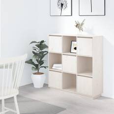 Natur Oppbevaringsskap vidaXL Highboard White Oppbevaringsskap