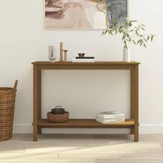 Braun Ablagetische vidaXL Honey Console Table