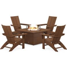 Patio Furniture Polywood Modern Adirondack Outdoor Lounge Set