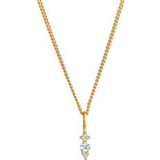 Halskette gold 585 damen Halskette Diamant (0.05 Ct. Brilliant Klassik 585 Gelbgold Elli DIAMONDS Gold