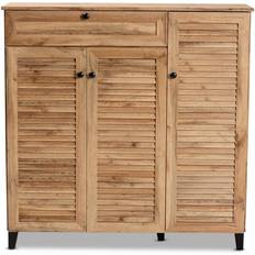 Black Cabinets Baxton Studio Coolidge Oak Storage Cabinet