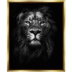 Stupell Industries King of the Jungle Lion In Shadows Framed Art 24x30"