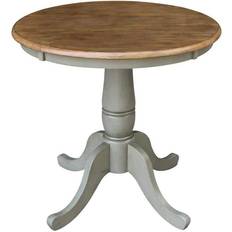 Furniture International Concepts 30 Round Top Pedestal Dining Table