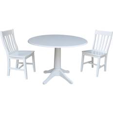 Tables International Concepts 3 Piece Drop Leaf Dining Set