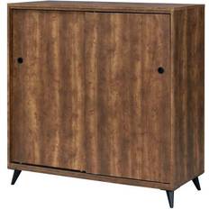 Acme Furniture Cabinets Acme Furniture Waina Oak Sliding Storage Cabinet