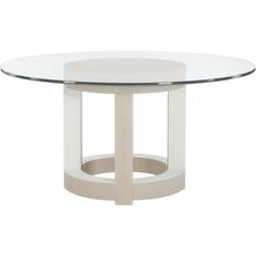 60 inch round tables Axiom Round Glass-Top Dining Table