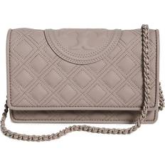  Tory Burch Fleming Soft Chain Wallet Pebblestone One Size :  Clothing, Shoes & Jewelry