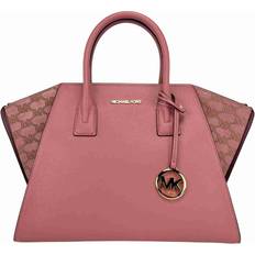 Michael Kors Avril XL Large Shoulder Bag Top Zip Tote Rose Pink