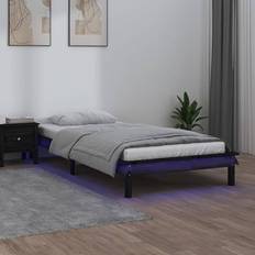 vidaXL LED Bed Frame Black Sängram