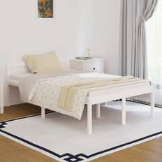 vidaXL Bed Frame White 4FT Sängram