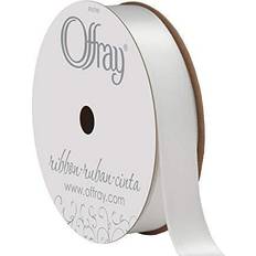 Offray Single Face Satin Ribbon 5/8"X18' in White MichaelsÂ White 8"