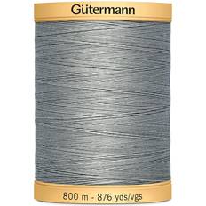 Gutermann 876 Yd Natural Cotton Thread-Gray