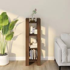 vidaXL honey brown Solid Pine Cabinet/Room Divider Bokhylle