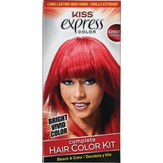 Crimson hair color Kiss Express Semi-Permanent Hair Color Crimson