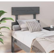 Sengegavler på salg vidaXL grey, 93.5 Solid Pine Bed Sänggavel