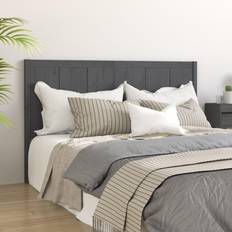 vidaXL grey, 125.5 Pine Bed Sänggavel