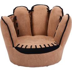 Wooden living room furniture Costway Kids Baseball Glove Floor Chair