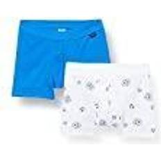 Boxershorts Schiesser Jungen Retroshorts 2er-Pack Basic Kids blau/weiß Gr