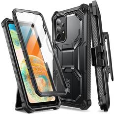 i-Blason Armorbox Series Case for Samsung Galaxy Z Flip 4 5G 2022, Full-Body Rugged Holster Case with Shock ReductionBumper Black