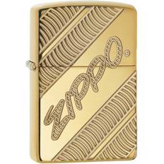 Zippo Armor High Polish Brass Coiled Pocket Lighter