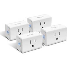 Best Remote Control Outlets Kasa Smart Plug Mini 15A, Smart Home Wi-Fi Outlet Works with Alexa, Google Home & IFTTT, No Hub Required, UL Certified, 2.4G WiFi Only, 4-Pack