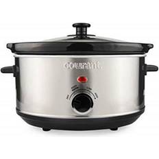 Courant 8.5 Quart Oval Slow Cooker, Stainless Steel