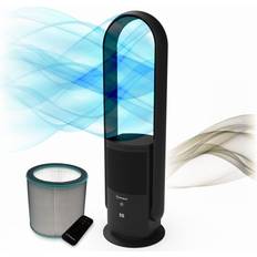 Tower fan with air purifier Westinghouse 32 3-in-1 Bladeless Tower Fan with Air Purifier with UV Engineered with DC Motor, Touch-Sensitive Control, 80Â° Oscillation Function