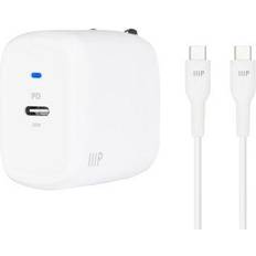 Monoprice iPad Pro Charging Bundle - 30W 1-port PD GaN Technology Foldable  Wall Charger and 1.8m (6ft) Fast Charge USB-C Cable for MacBook Pro/Air,  Laptops, Pixel, Galaxy & More, White 