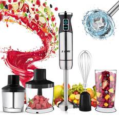 HOMCOM 5 in 1 Electric Hand Mixer 300W Immersion Blender with 5