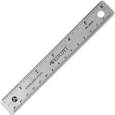 Stainless Steel Office Ruler With Non Cork Base