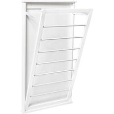 Danya B Folding Wall Mounted Drying Rack - White