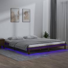 vidaXL honey brown, 160 Bed Frame Sängram