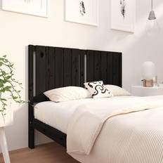 vidaXL black, 125.5 Pine Bed Sänggavel