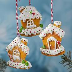 LEBKUCHENHAUS Polyresin Weihnachtsbaumschmuck